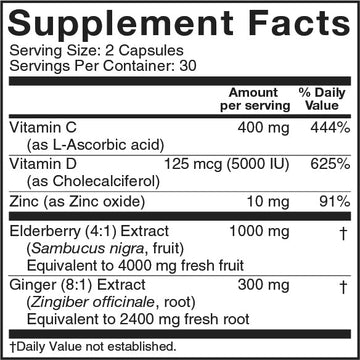 Elderberry 5 in 1 (60 Count)