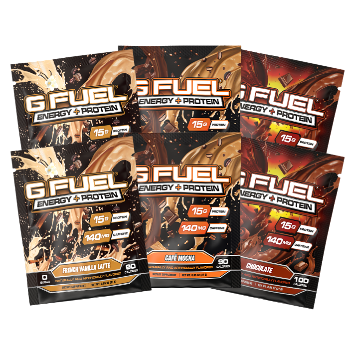 G FUEL Energy + Protein Single-Serving Starter Kit