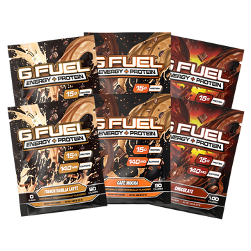 G FUEL Energy + Protein Single-Serving Starter Kit